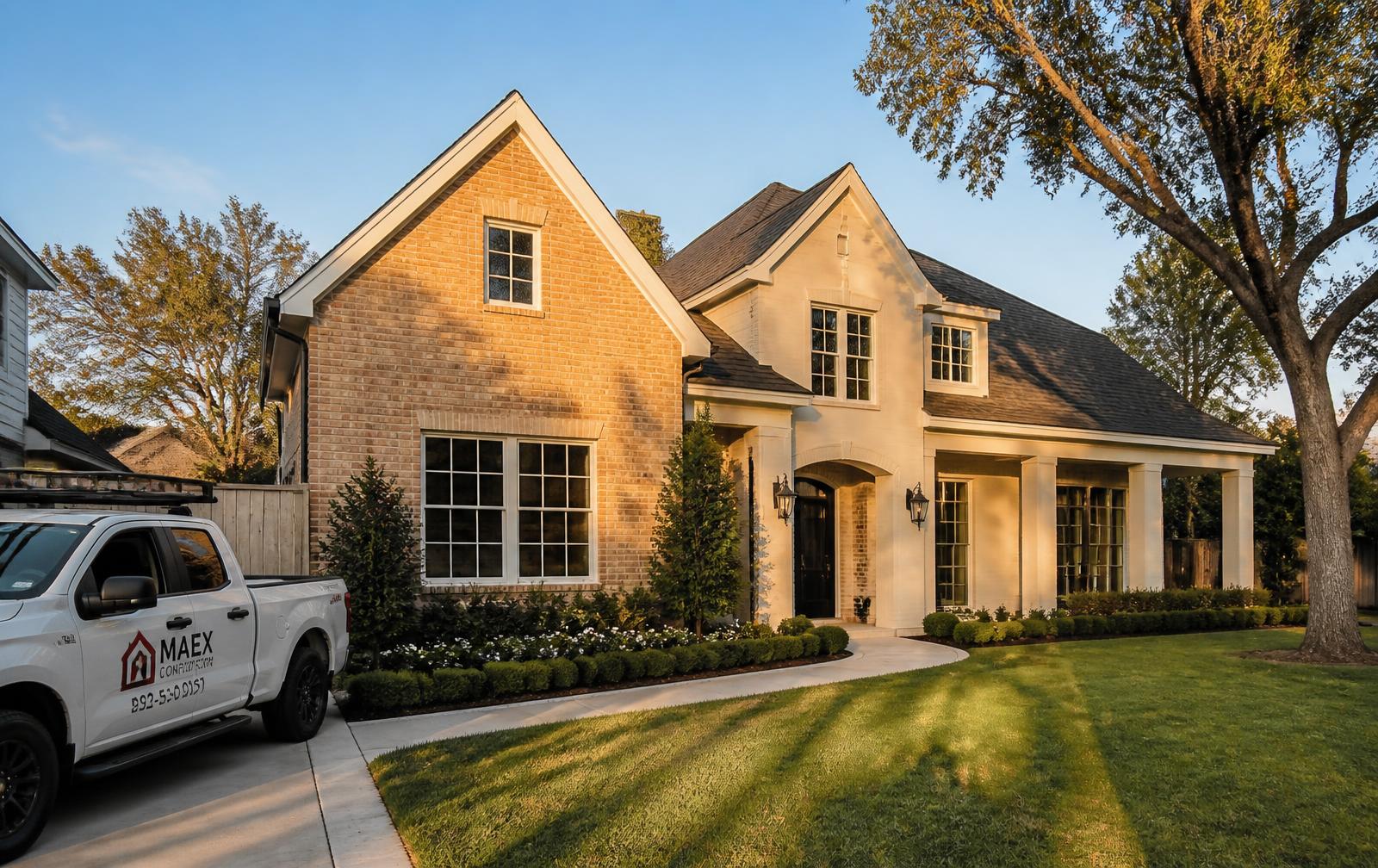 Completed residential remodel by Lux Custom Homes in Houston